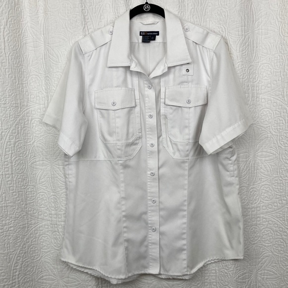 WOMEN’S TWILL PDU® CLASS B SHORT SLEEVE SHIRT DETAILS sz XL - Picture 1 of 15